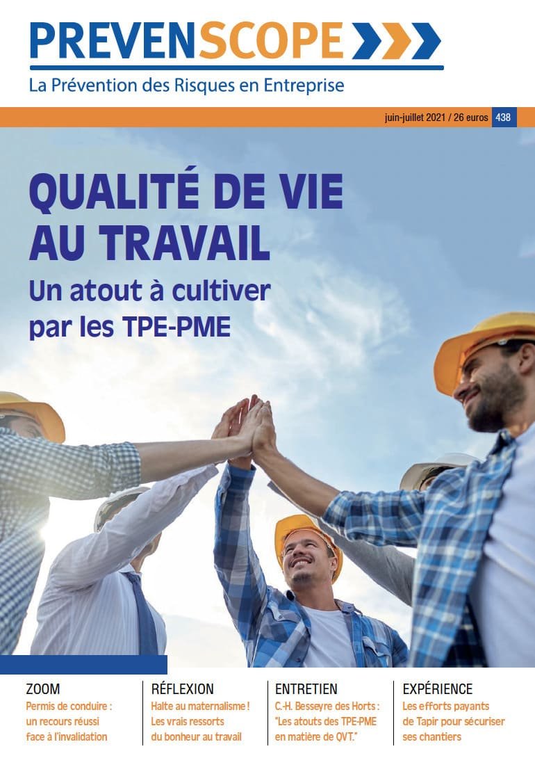 Prevenscope 438 - Qualité de vie au travail : Un atout à cultiver par les TPE-PME